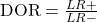 \text{DOR} = \frac{LR+}{LR-}